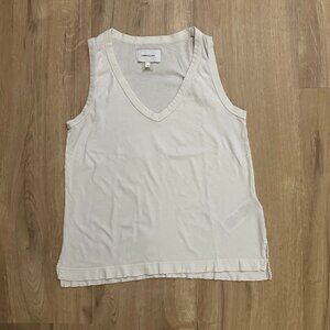Current/Elliott White V-Neck Tank - XS